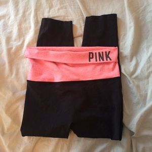 Victoria's Secret Pink Foldover Waist Leggigngs